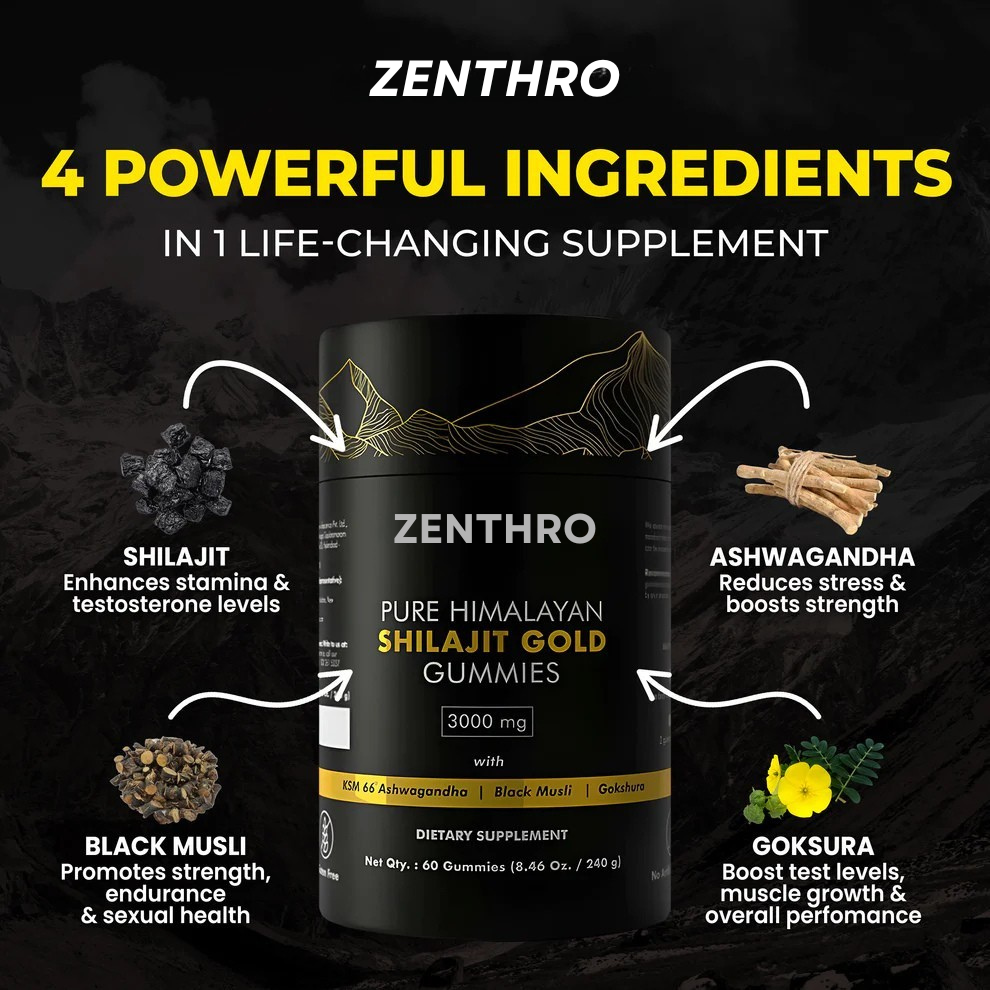 Zenthro™ Pure Shilajit Gummies